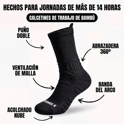 Calcetines de Trabajo de Bambú