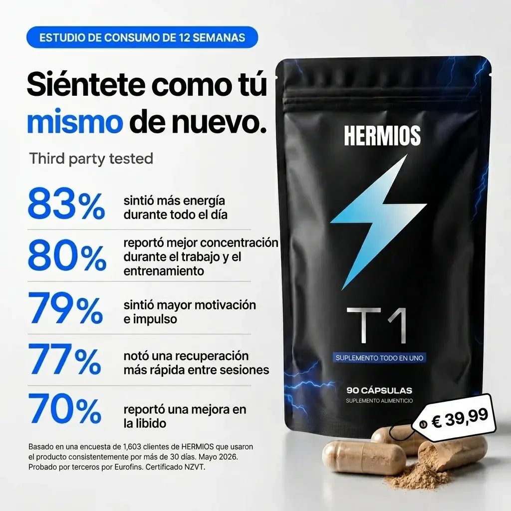 T1 | Fórmula Todo En Uno Para La Testosterona Y La Energía