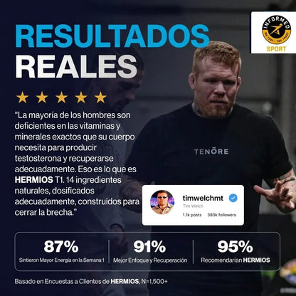 T1 | Fórmula Todo En Uno Para La Testosterona Y La Energía