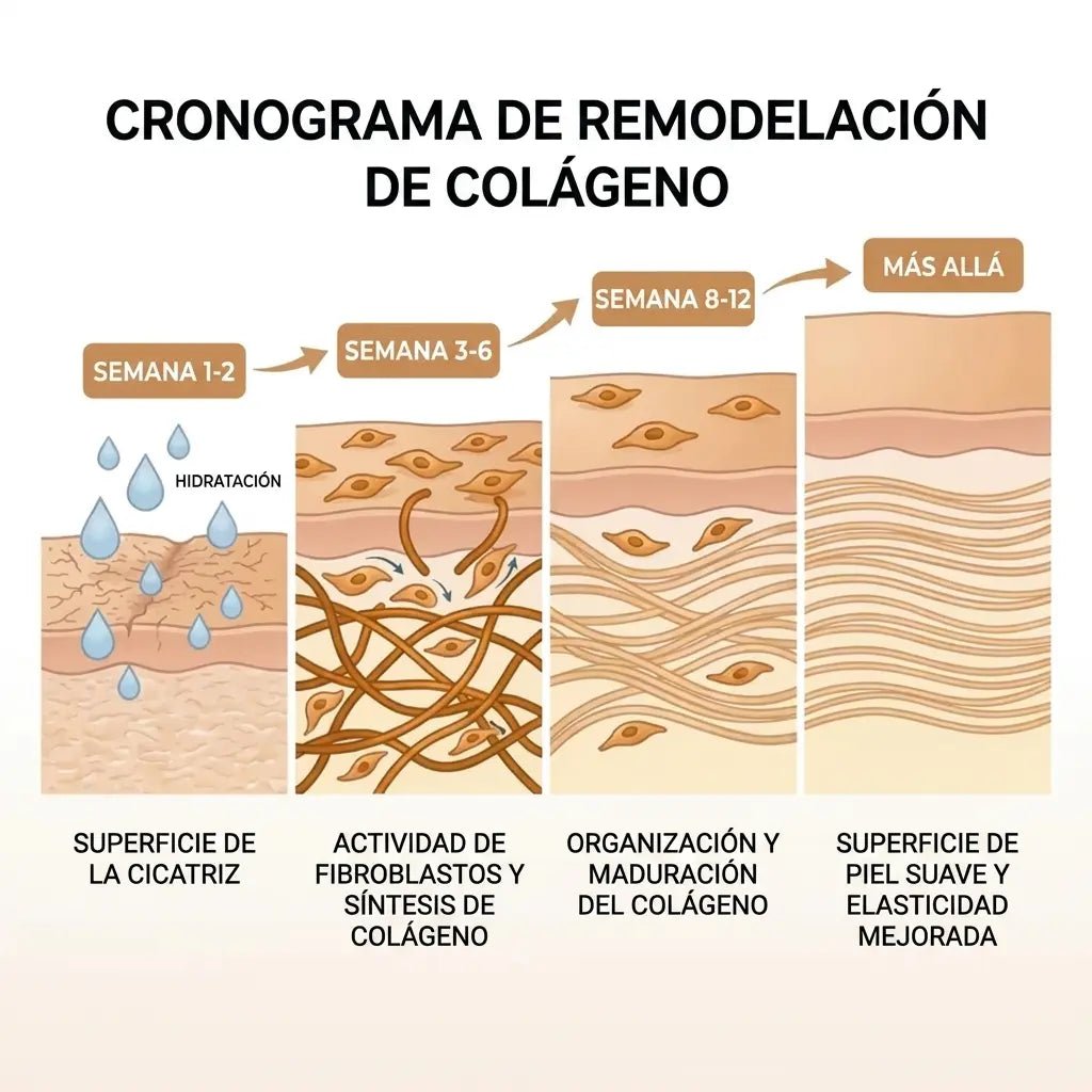 Barrera de reparación invisible para cicatrices de acné