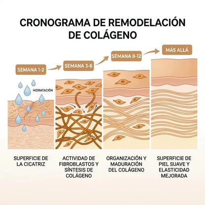 Barrera de reparación invisible para cicatrices de acné
