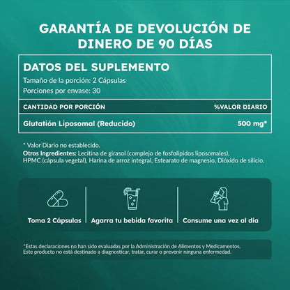 Cápsulas de Glutationa Lipossomal Hermios