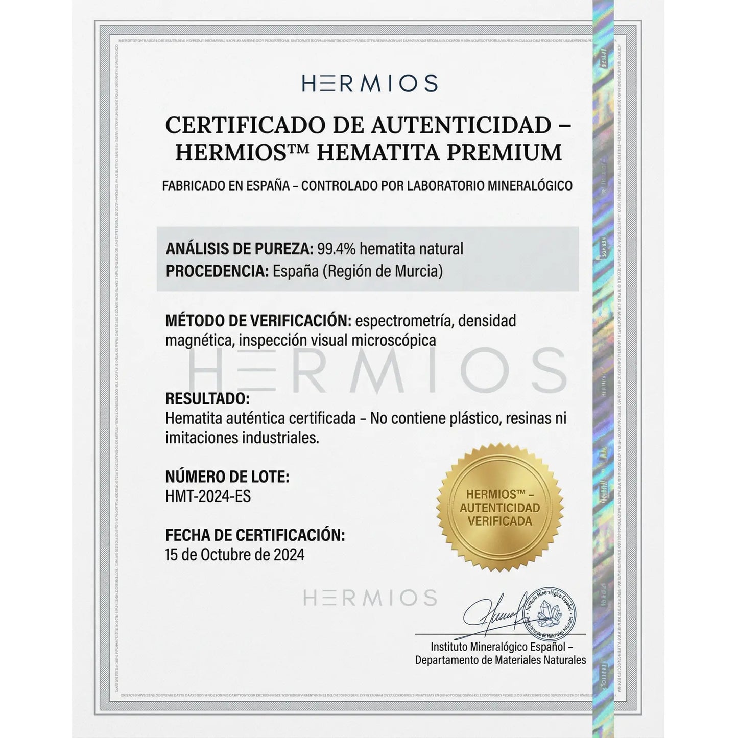 Hermios - Pulsera de Hematita