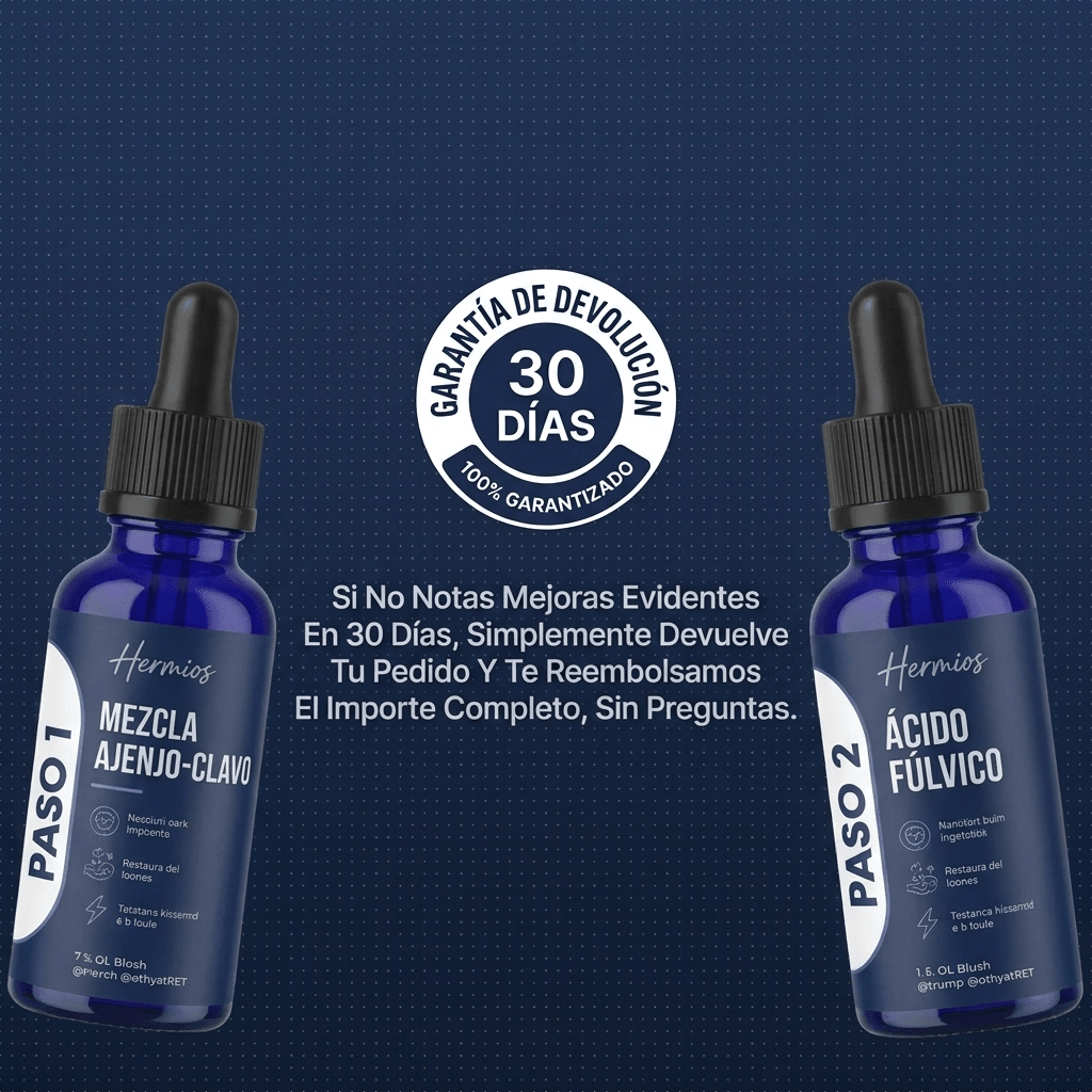 Hermios® GutFlush Kit de Limpieza de Parásitos en 2 Pasos - Detox Herbal Natural para un Intestino Más Limpio y Sano