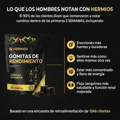 GOMITAS DE ALTO RENDIMIENTO. TU APOYO 6 EN 1.