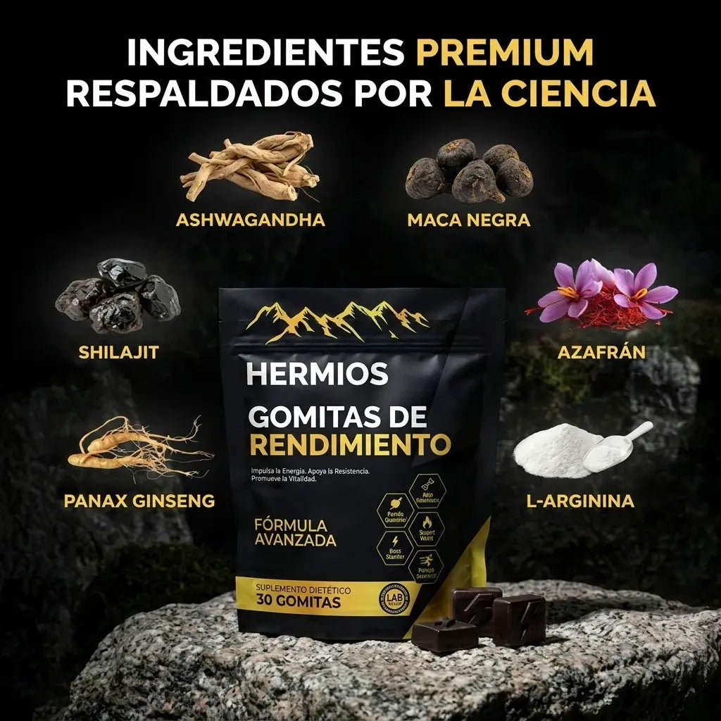 GOMITAS DE ALTO RENDIMIENTO. TU APOYO 6 EN 1.