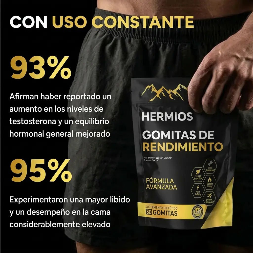 GOMITAS DE ALTO RENDIMIENTO. TU APOYO 6 EN 1.